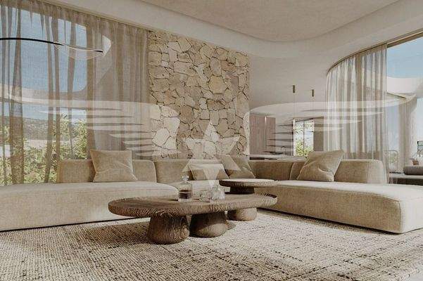 Visualisierter Wohnbereich