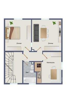 Grundriss OG (kein Grundriss für DG vorhanden)