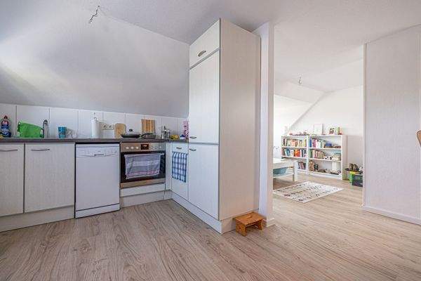 Wohnbereich + Küche Whg. 1