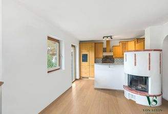 Wohn Esszimmer mit Kamin