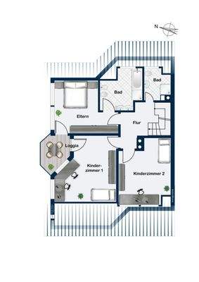 Grundriss Obergeschoss