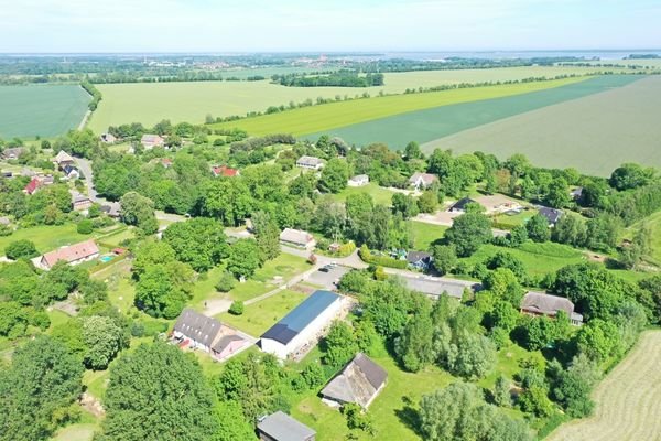 Luftansicht Barth und Bodden