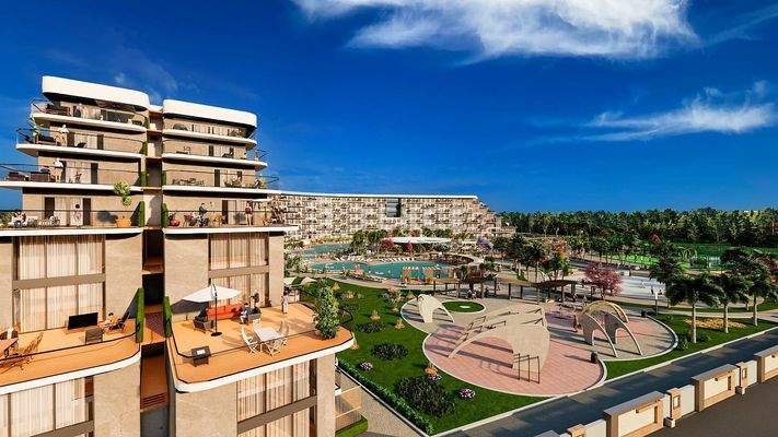 Sea-View Apartments in a Well-Equipped Complex in Antalya Altıntaş