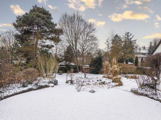 Rund angelegter Garten