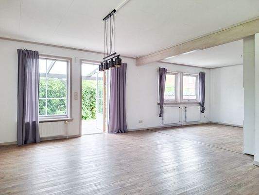 Zugang zur überdachten Terrasse