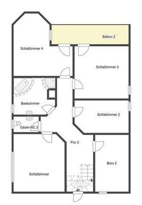 Grundriss Skizze 1.OG