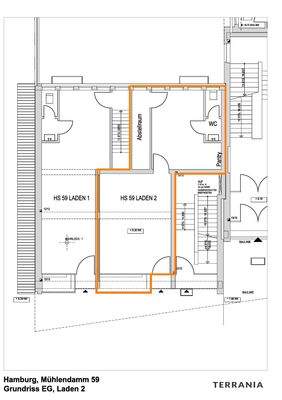 Grundriss EG, Laden Nr. 2