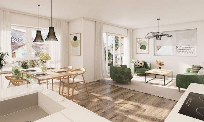 Innenrendering Gebäude 3 - Wohnung 3