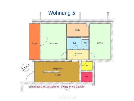 Grundriss Wohnung 5