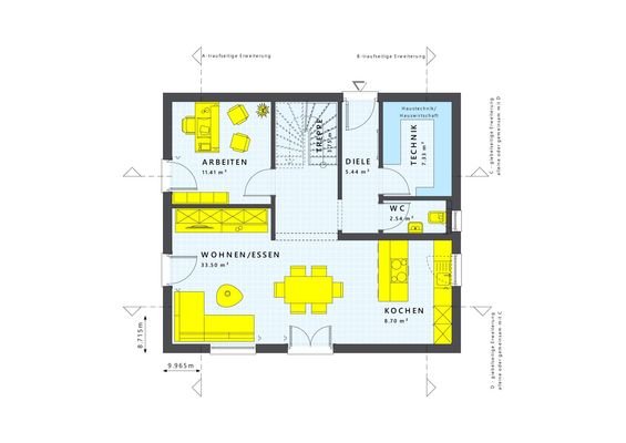 SUN 143 EG Eingang-traufseitig