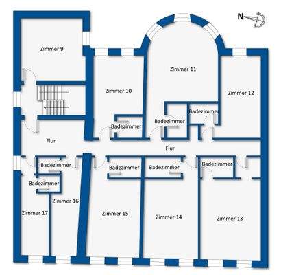 Grundrissskizze 2.OG