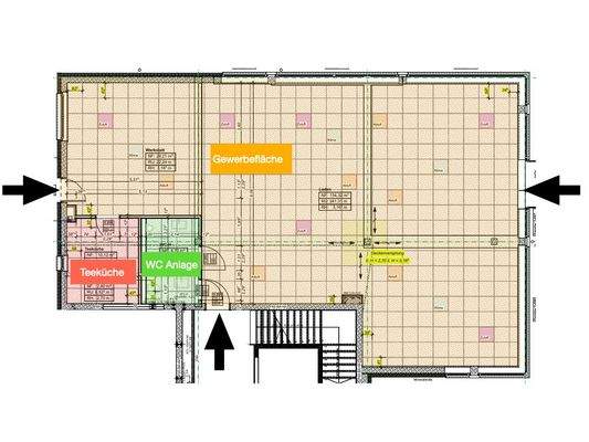 Grundriss Aufteilung Flächen