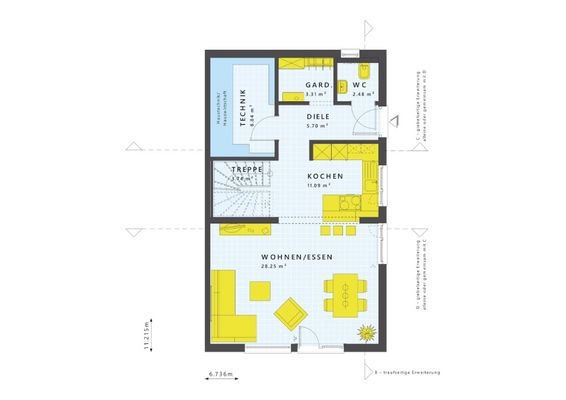 Grundriss Obergeschoss