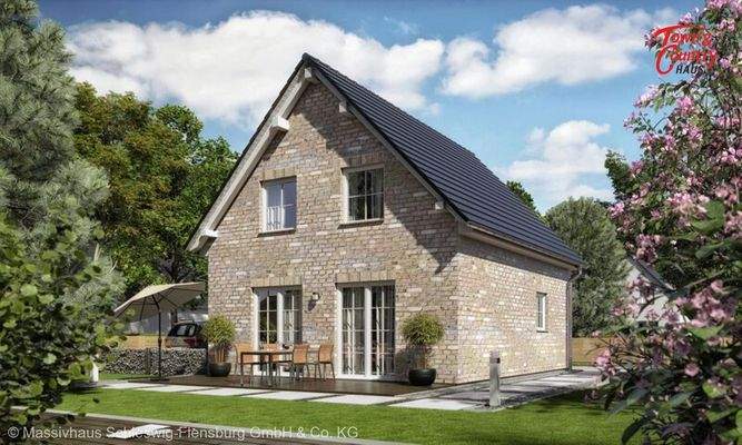 Ansicht Garten Verblendfassade