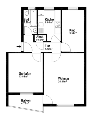 Grundriss - Angaben ohne Gewähr