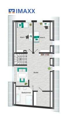 Hinterhaus quer Dachgeschoss