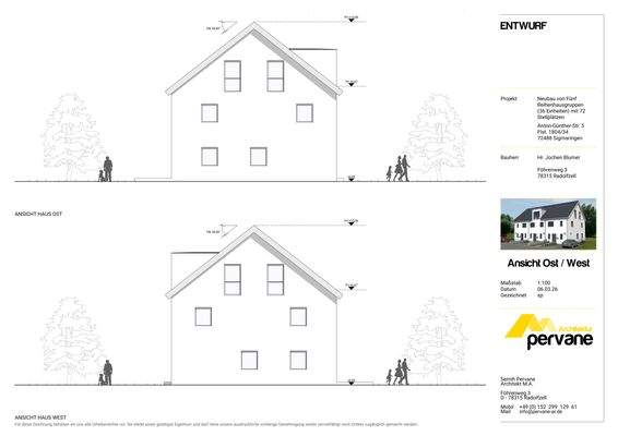 Bauplanung Seitenansicht