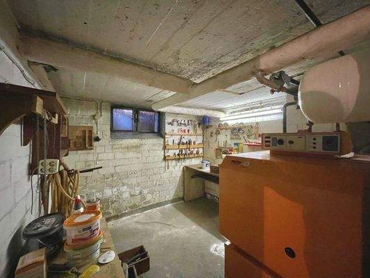 Heizungsraum mit Werkstatt