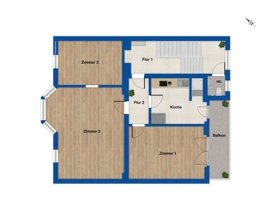 Grundriss Obergeschoss