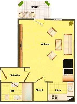 Grundriss (nicht maßstabsgetreu)