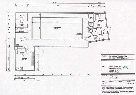 Untergeschoss/ Schwimmbad
