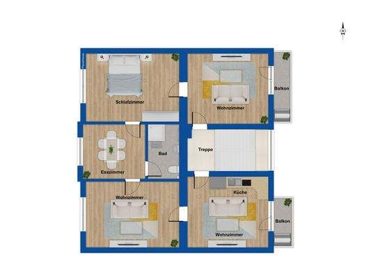 Grundriss 2. Obergeschoss