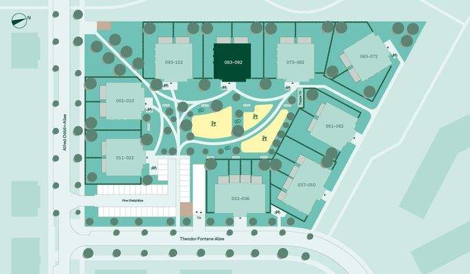 Lage der Eigentumswohnung im Quartier