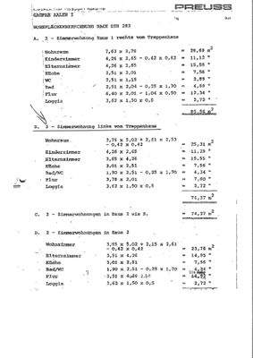 Wohnflächenberechnung