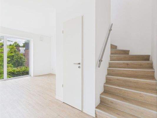 Treppe zum Staffelgeschoss