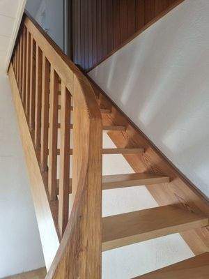 Treppe ins Dachstudio