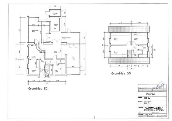 Grundriss EG und 1. OG