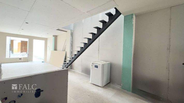 Küche und Wohnzimmer