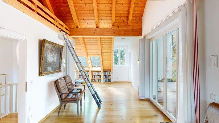 Dachstudio m. Zugang zu großer Terrasse