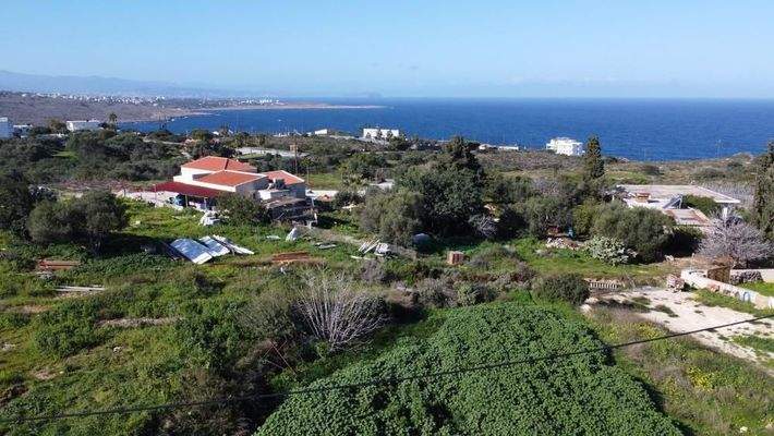 Kreta, Chorafakia: Grundstück mit Meerblick in Akrotiri zu verkaufen