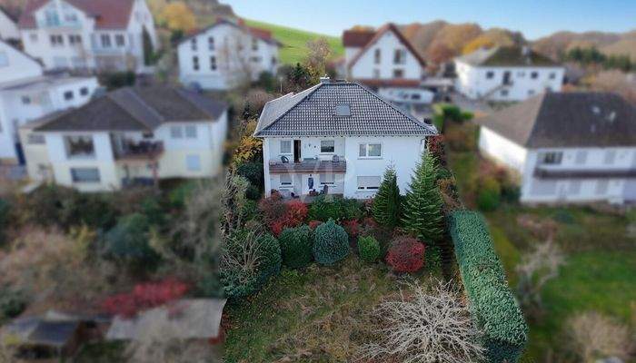 Hausansicht großem Grundstück