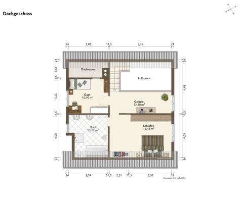 Dachgeschoss Grundriss