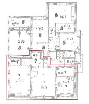 Grundriss Erdgeschoss - ETW Nr. 1