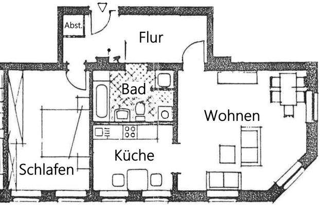 Grundriss (ohne Maßstab)