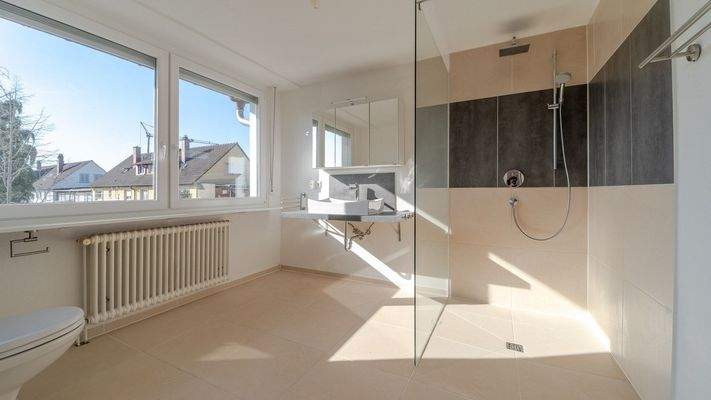 Tageslicht-Duschbadezimmer