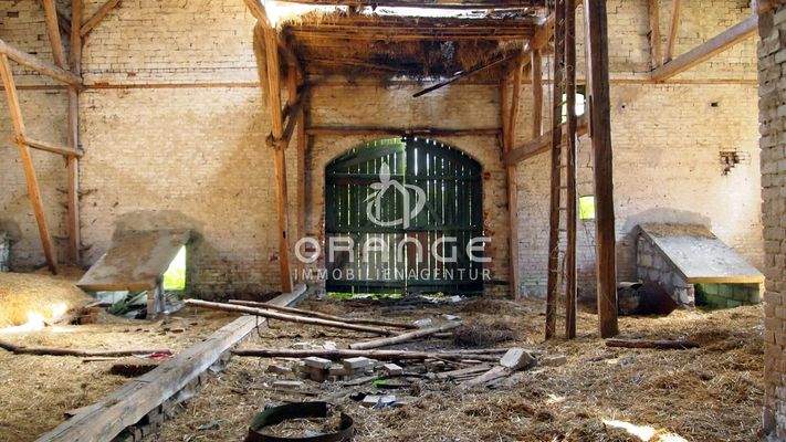 Innenraum der Scheune