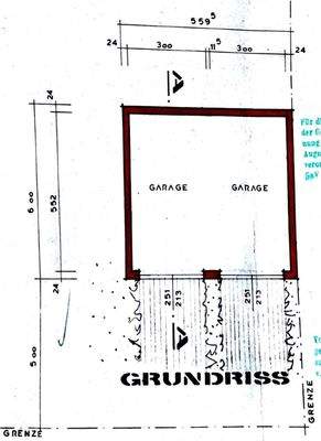 Grundriss Garagen