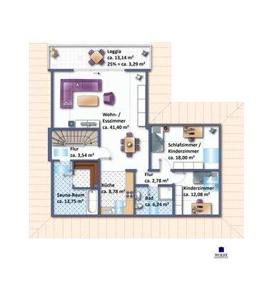 Grundriss Obergeschoss