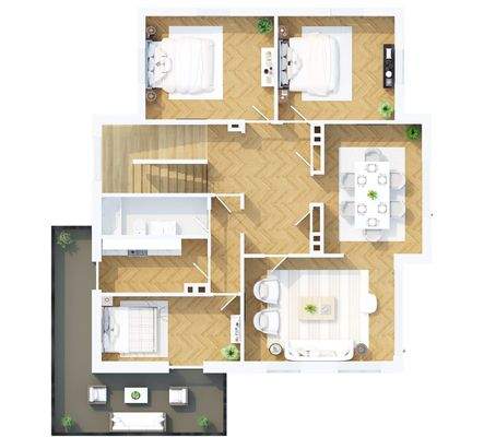 Grundriss Obergeschoss