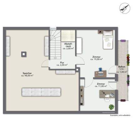 Grundriss Obergeschoss