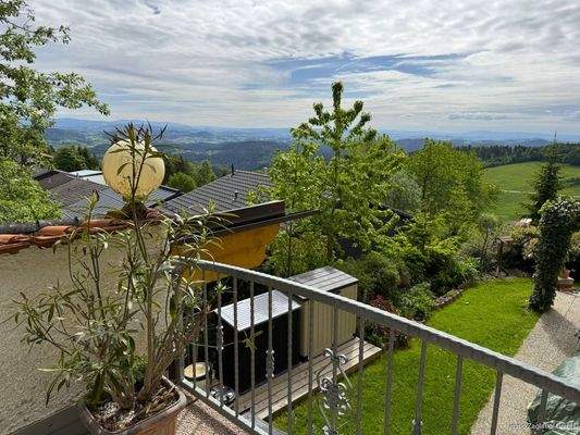 Der Blick von der Terrasse aus