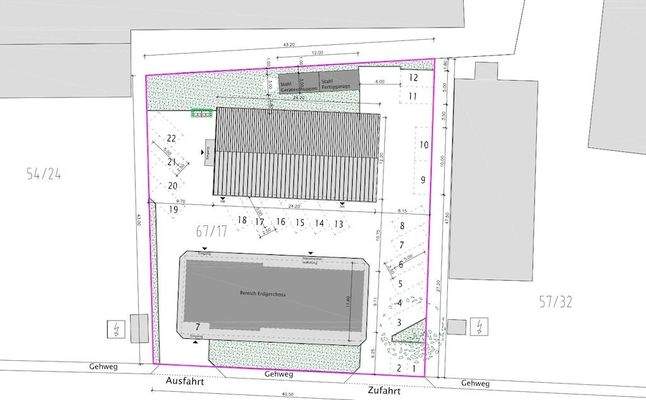 Gebäudekomlex mit Potenzial