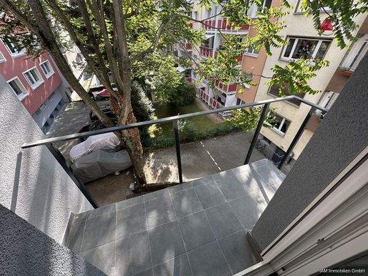 Geländer bereits angebracht