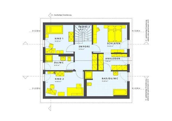 Grundriss Dachgeschoss