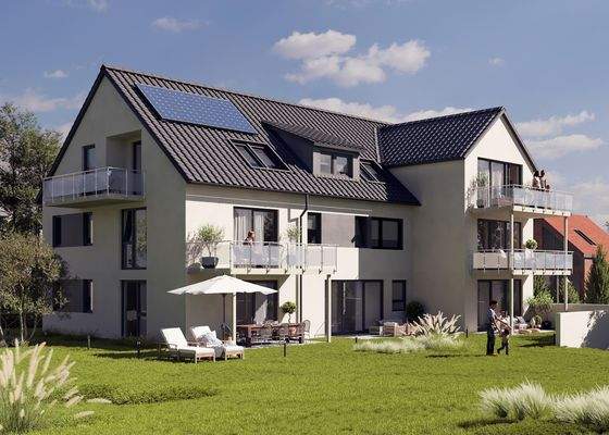 Modell Gartenansicht