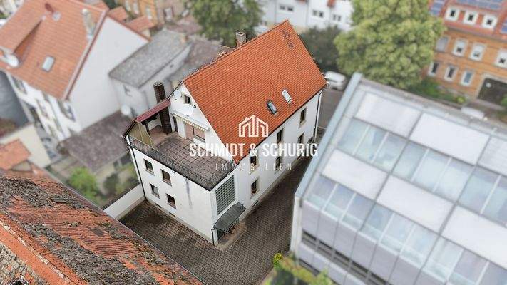 Luftaufnahme-Rückansicht-Hof